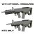 SRU PRECISION SARB-15/AR15 ブルパップシャーシキット Olive Drab GBB用 RealSteel Ver.