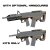 SRU PRECISION SARB-15/AR-15 ブルパップシャーシキット Tan GBB用 AIRSOFT Ver.