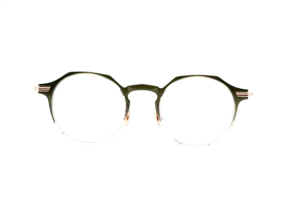 CUTLER AND GROSS / カトラーアンドグロス 0008 03 Gradient Green on 18K Rose Gold + 18K Rhodium