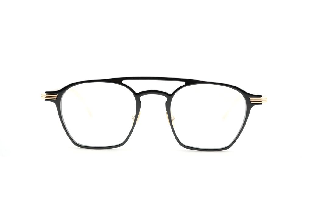 CUTLER AND GROSS / カトラーアンドグロス 0009 01  Black on 24K Yellow Gold + 18K Rhodium