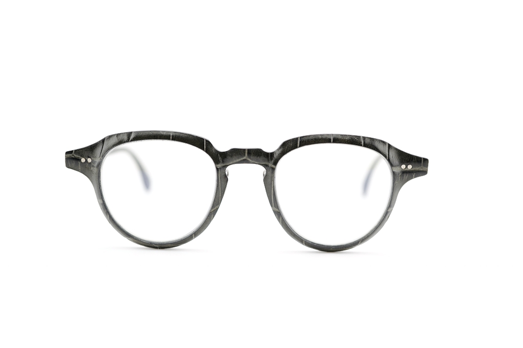 LUCAS de STAEL / ルーカスドスタール HELIUM HE01NP/Croco Shiny Grey-Black