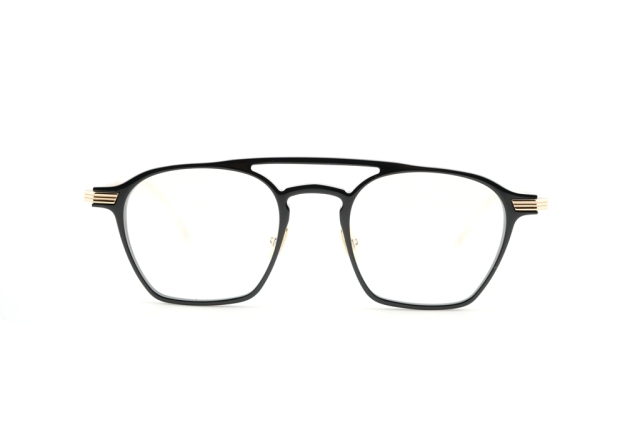 CUTLER AND GROSS / カトラーアンドグロス 0009 01  Black on 24K Yellow Gold + 18K Rhodium