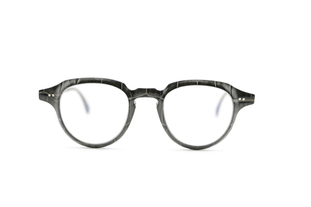 LUCAS de STAEL / ルーカスドスタール HELIUM HE01NP/Croco Shiny Grey-Black