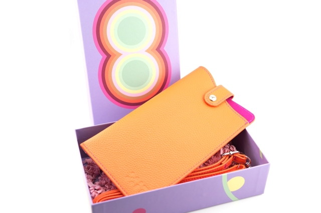 XIT/エックスアイティー vegan leather case orange