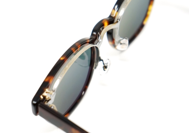 美品 EYEVAN Webb-FP 49 TORT 跳ね上げ 日本製 希少 EYEVAN / アイヴァン Webb-FP(49) TORT-C.GRN