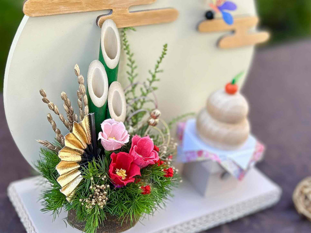 ミニお正月飾り（お餅）