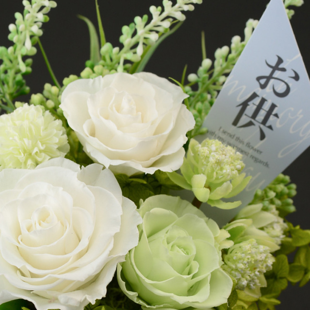 シンパシー白(仏花) プリザーブドフラワーギフト 24