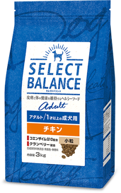 セレクトバランス アダルト チキン 小粒 １才以上の成犬用 1kg