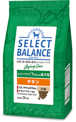 セレクトバランス エイジングケア チキン 小粒7才以上の高齢犬用 3kg