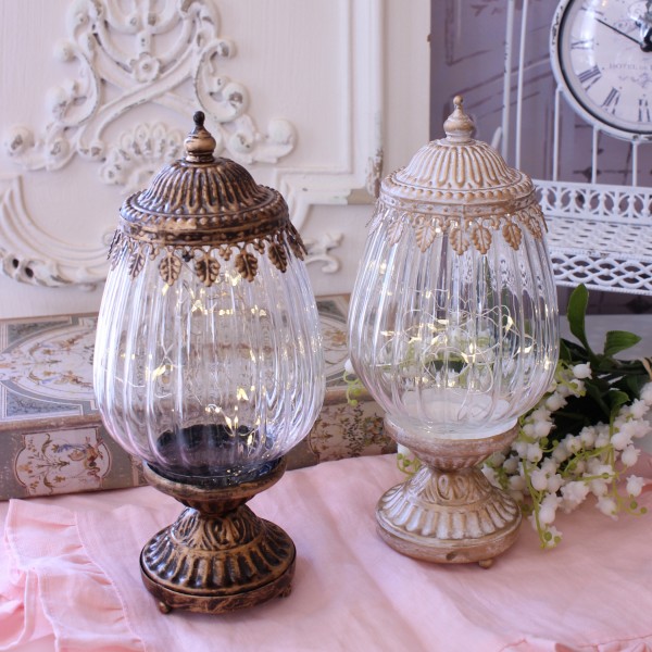 LEDキャンドル LED ライト ランタン テーブルライト 卓上ライト  アンティーク風 ヨーロピアン スタンド トール (133) ホワイト 