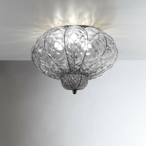 シーリングライト ガラス イタリア製 ムラノガラス クリア ヴェネチア シーリングランプ ヴェネチアンガラス おしゃれ 天井照明 