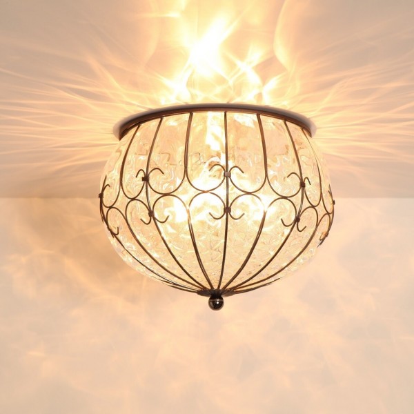 シーリングライト ガラス イタリア製 ムラノガラス クリア ヴェネチア シーリングランプ ヴェネチアンガラス おしゃれ 天井照明 