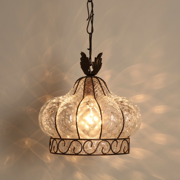 ペンダントライト ガラス イタリア製 ムラノガラス クリア ヴェネチア ペンダントランプ ヴェネチアンガラス おしゃれ 天井照明 