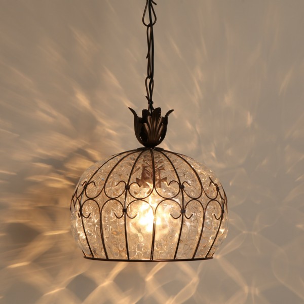 ペンダントライト ガラス イタリア製 ムラノガラス クリア ヴェネチア ペンダントランプ ヴェネチアンガラス おしゃれ 天井照明 