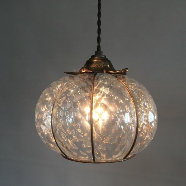 ペンダントライト ガラス イタリア製 ムラノガラス クリア ヴェネチア ペンダントランプ ヴェネチアンガラス おしゃれ 天井照明 