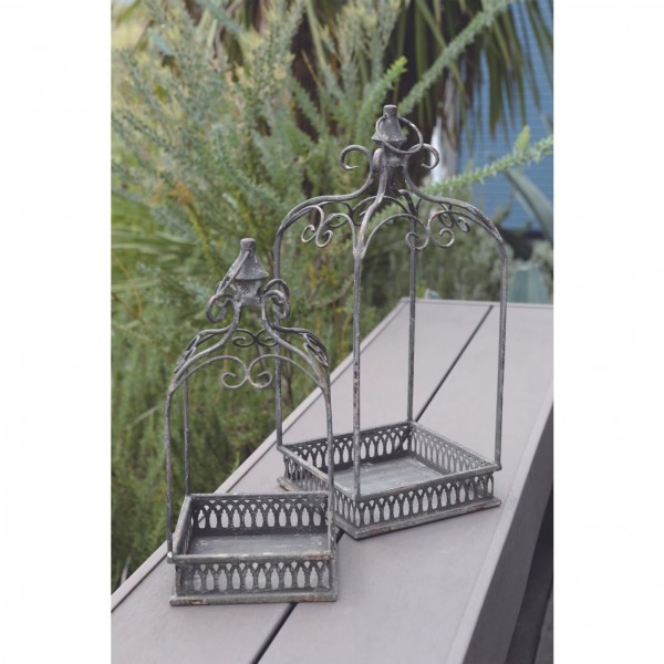 ゴシック ガゼボ トレー ２点セット ハンギングトレー ハンギングプランター ガーデニング アンティーク調 シャビーシック アン