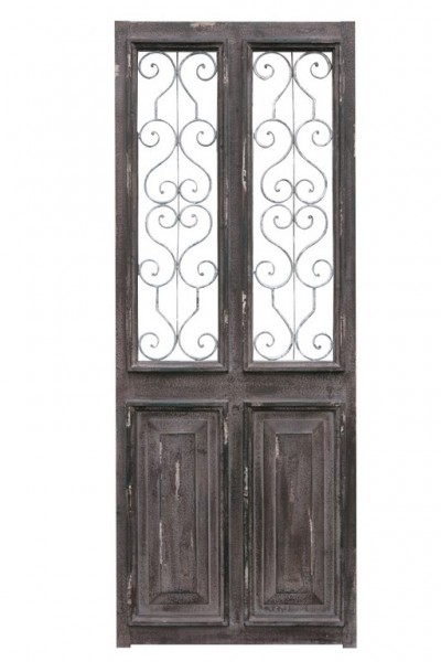 ドアパネル ドア飾り ツインドア アイアンデコ 壁面装飾 壁飾り アンティーク調 ドア飾り グリルドア アンティーク風 ドア 壁掛