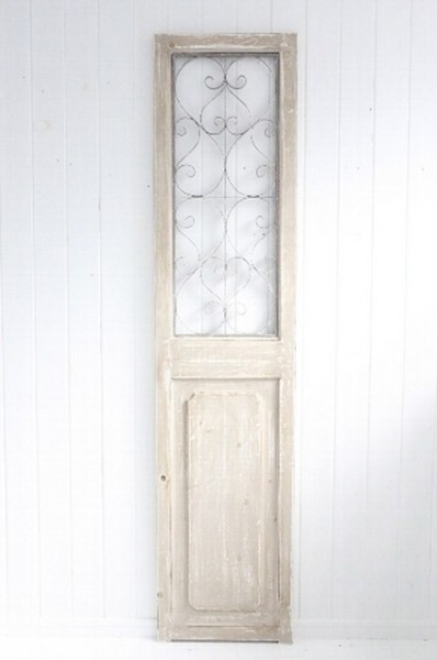 ドアパネル ドア飾り アンティーク調 グレージュ ドア 飾り 壁面装飾 アンティーク風 ドア壁掛け 撮影小物 置物 アイアン 木製 