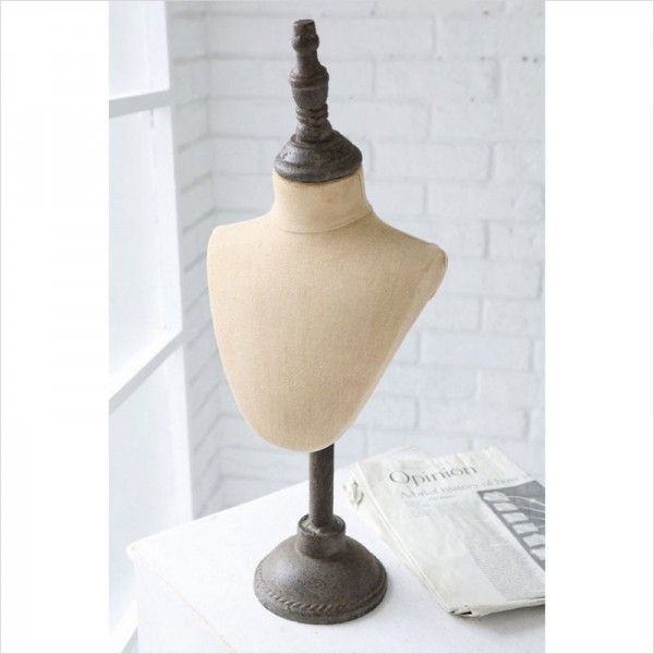 トルソー ネックトルソー オールドティー ジュエリーホルダー オブジェ アクセサリーホルダー 置物 店舗什器 アンティーク調 フ