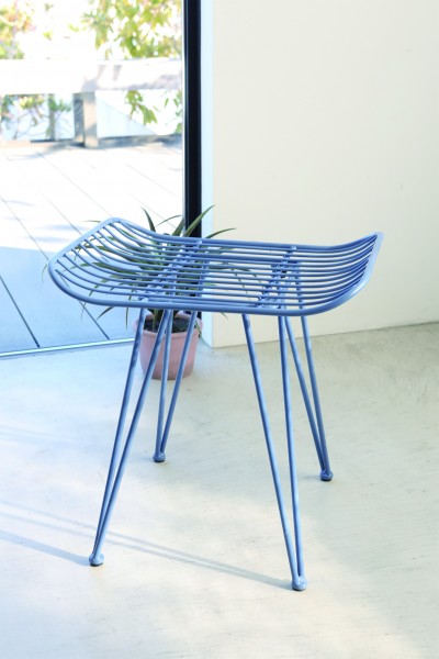 サイドテーブル スチール ブルー スツール おしゃれ フォルジスツール アイアン 青 店舗什器 neulo 韓国インテリア ポップ イン