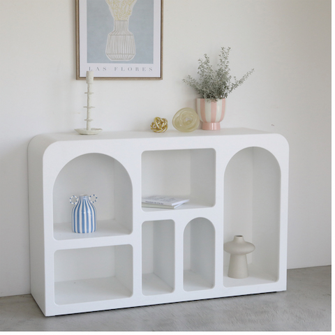 アニーブ シェルフ 飾り棚 ラック ホワイト 飾り台 白 棚 CAVE 小物入れ 置き型 可愛い収納 洞窟 店舗什器 neulo 韓国インテリア