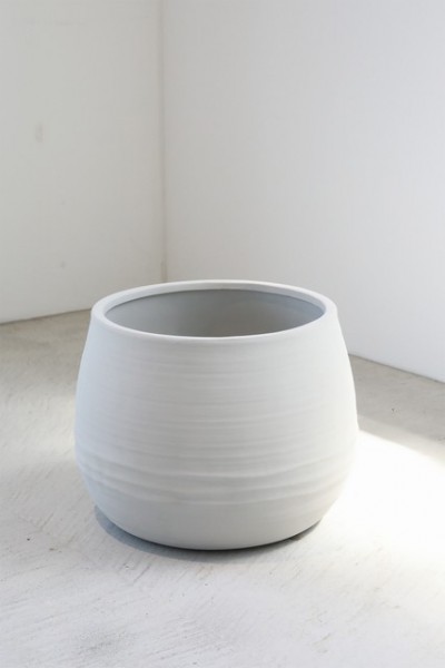 ラウンドポット ラージ プランター 鉢 ホワイト 陶器 ラージポット ポット 陶器鉢 鉢カバー ポットカバー ガーデニング 観葉植物