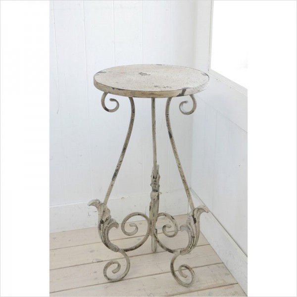 フラワースタンド 花台 ブランシェ スモールスタンド スモールテーブル アンティーク調 ガーデニング ガーデンオブジェ シャビー