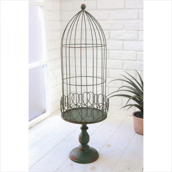 プランターケージ フラワースタンド エバー プランツケージ グリーン プランタースタンド ガーデニング ガーデンオブジェ 店舗什