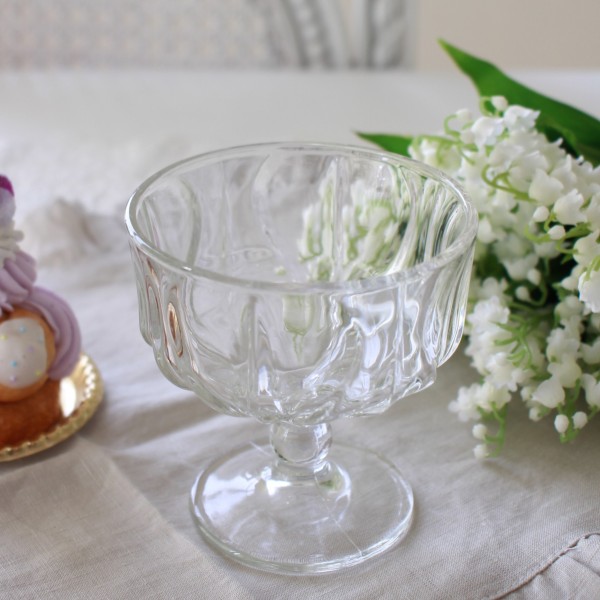 デザートコンポート クープ クルブ デザートグラス ガラスコンポート ガラス食器 (1118) ガラス製 小物入れ アンティーク風 アン