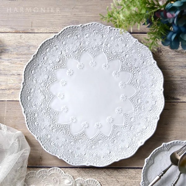 ラセラミカ 大皿 フラットプレート イタリア ディナープレート 　 プラター メインプレート セラミカ イタリア製 ディナー皿 ア