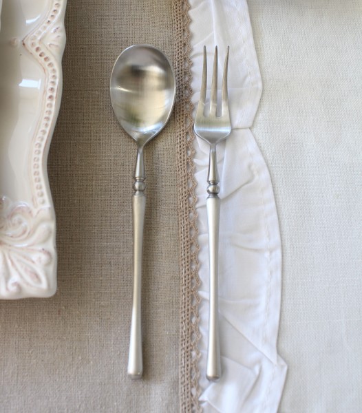 PARIS デザートカトラリー シルバー ケーキフォーク ティースプーン ステンレス製 可愛い 輸入 デザートスプーン 輸入食器 カト