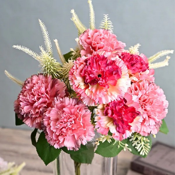 カーネーション ミックスブーケ ピンク ブーケ 可愛い おしゃれ 花束 ブーケ 花 ギフト プレゼント 造花 アートフラワー 枯れな