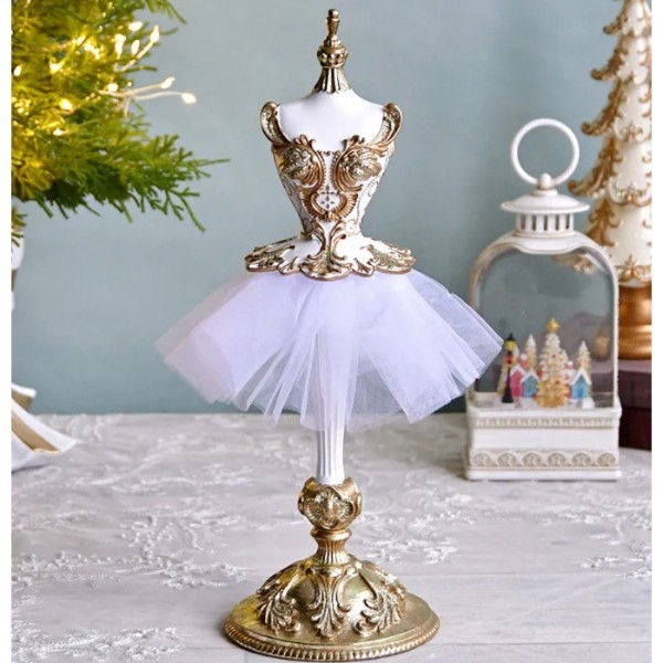 バレリーナトルソー トルソー 置物 オブジェ ゴールド バレリーナ チュチュ エレガント クラシック アンティーク風 ロココ調 姫
