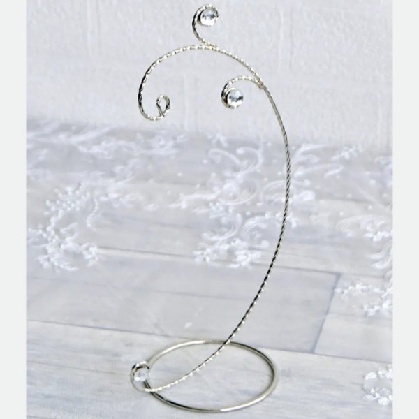 (SALE20%OFF) オーナメントスタンド オーナメントハンガー シルバー イーゼル 飾り ツリーオーナメント ディスプレイスタンド 可