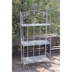 3段ラック シェルフ アイアンラック ホワイト ３段シェルフ ヴァイス スリーティアシェルフ アイアンシェルフ 棚 オープンラック