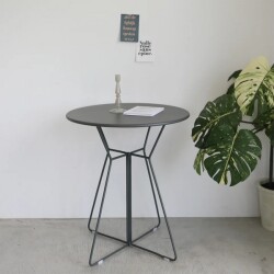 アイアンテーブル ガーデンテーブル ラウンドテーブル 屋外 コーヒーテーブル ガーデニング テラス 店舗什器 ブロカント フレン