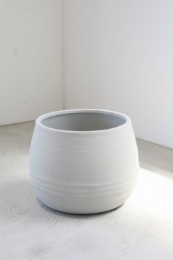 ラウンドポット ラージ プランター 鉢 ホワイト 陶器 ラージポット ポット 陶器鉢 鉢カバー ポットカバー ガーデニング 観葉植物