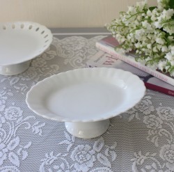 陶器 ケーキスタンド プチフール プレート 日本製 ミニサイズ オーバル (362) コンポート スウィーツトレー アクセサリートレー 