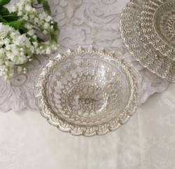 おしゃれ ガラス食器 レース ボウル ボール皿 小鉢 アンティーク 食器 洋食器 ガラス製 トルコ製 アンティーク風 雑貨 姫系 スタイルロココ