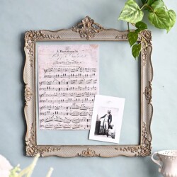 ヴェルサイユ フレーム 額 スクエア グレー 壁掛け 壁飾り ロココ調 シャビーシック (1558) おしゃれ クラシック ロココ調 姫系 