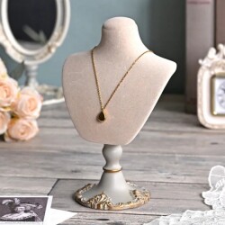 ヴェルサイユ トルソー アクセサリースタンド 置物 おしゃれ シャビーシック アンティーク風 (1562) クラシック ロココ調 姫系 