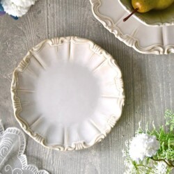 ケーキプレート ミニプレート 小皿 ラウンドプレート S ノブレス プレート  洋食器 皿 フレンチテイスト アンティーク調 陶器 シ