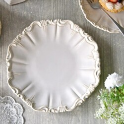 デザートプレート ホワイト 洋食器 ケーキプレート ラウンドプレート M ノブレス ケーキ皿 ナチュラル オフホワイト 和食器 北欧