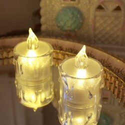 (SALE30%OFF) ＬＥＤ ティーキャンドル ライト ２個セット スモール LEDキャンドルライト ろうそく２個 (040) ホワイト ミニライ