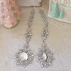 (SALE30%OFF) オーナメント ラインストーン ジュエル ロング ツリーオーナメント クリスマスツリー エレガント (1017) 可愛い ロ