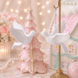 (SALE30%OFF) ホワイト バード オーナメント ２個セット 小鳥 飾り ツリーオーナメント ホワイト 鳥 モダン 白 クリスマスオーナ
