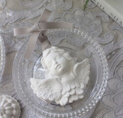 バスト エンジェル 天使 アロマストーン 石膏 アロマ 可愛い (223) アロマプレート ギフト ライスパウダーマチルドエム フランス