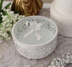 小物入れ ジュエリーボックス 小 ジュエリーケース シャビーシック アンティーク風 マチルドエム フランス  (164) ポプリケース 