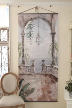 スクリーン タペストリー 壁飾り 軽量 目隠し スクリーン マチルドエム フランス 壁掛け (540) ウォールデコ 額絵 ウォールアー