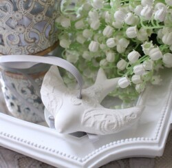 バード オーナメント 小鳥 ツバメ 石膏 置物 マチルドエム フランス センティッドデコ Ｓ つばめ アストレ (510) アロマストーン